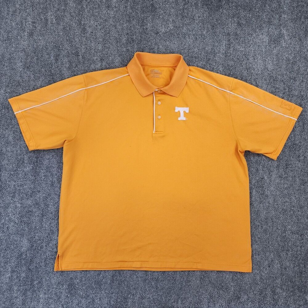 Tennessee Volunteers Polo Shirt Mens XXL Orange PGA Tour Casual Performance Golf